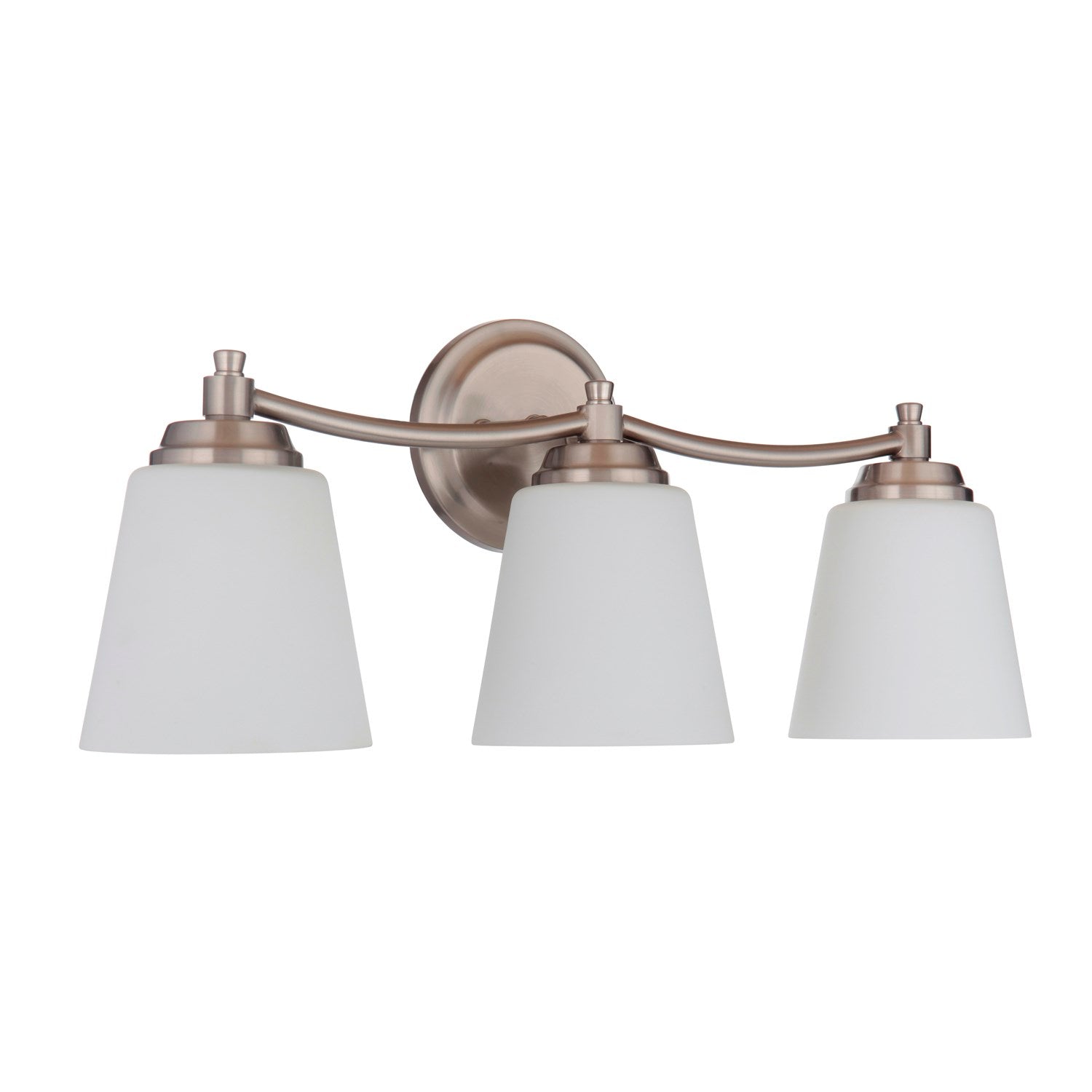 3 Light Vanity in Brushed Polished Nickel