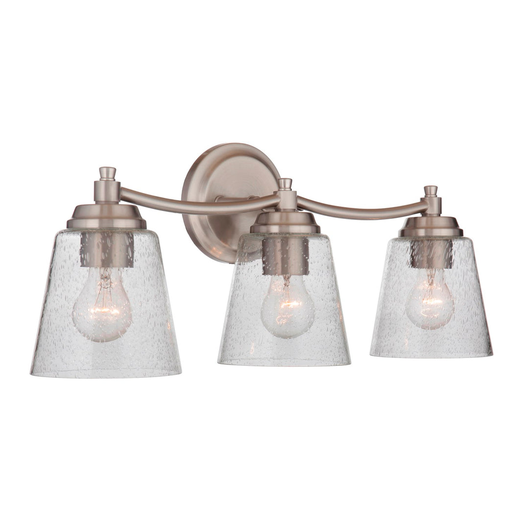 3 Light Vanity in Brushed Polished Nickel