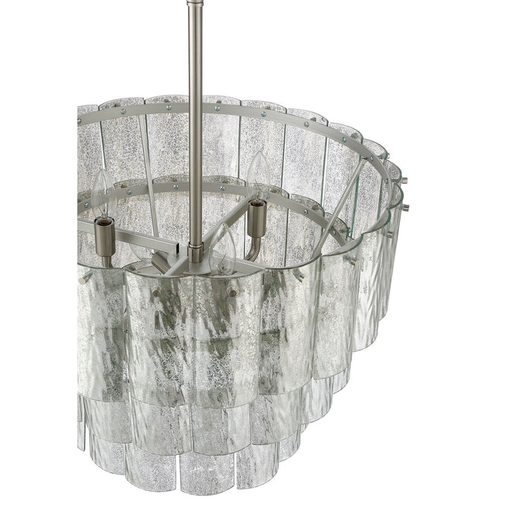 9 Light Pendant in Brushed Polished Nickel