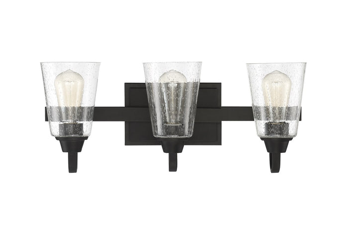 3 Light Vanity in Espresso (Clear Seeded Glass) by Craftmade
