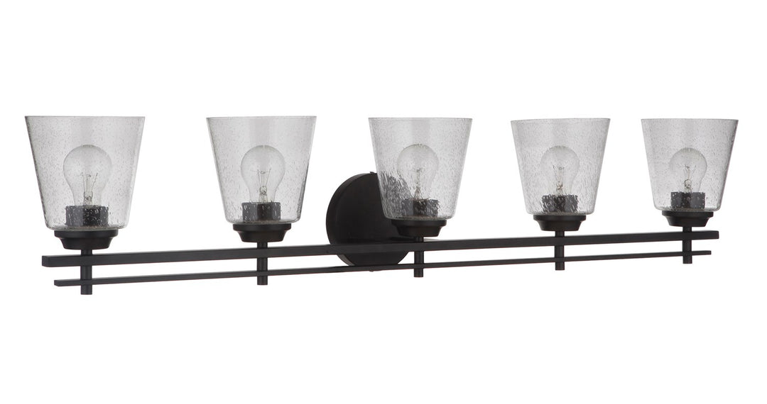 5 Light Vanity in Flat Black by Craftmade