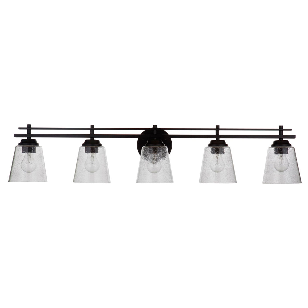 5 Light Vanity in Flat Black