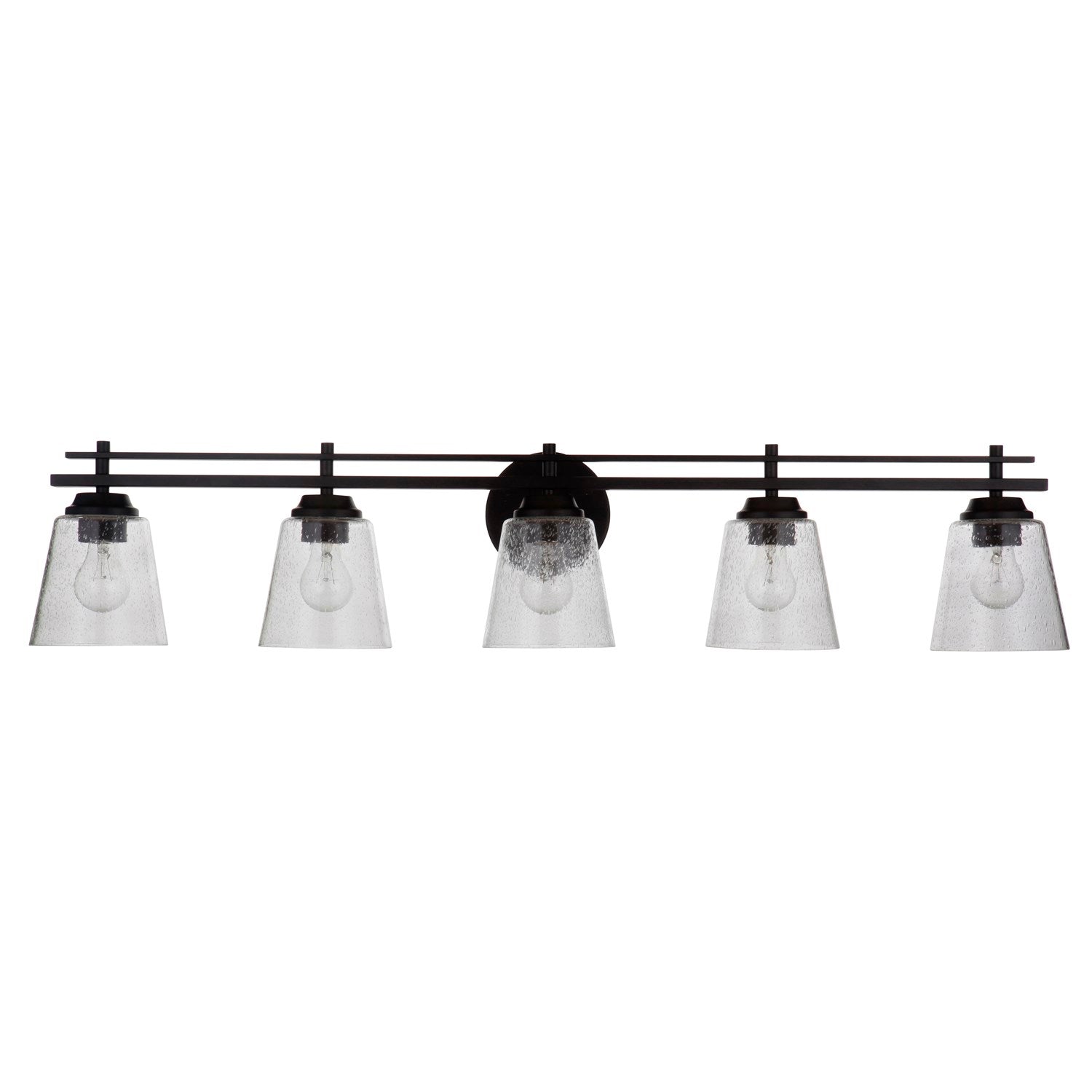 5 Light Vanity in Flat Black