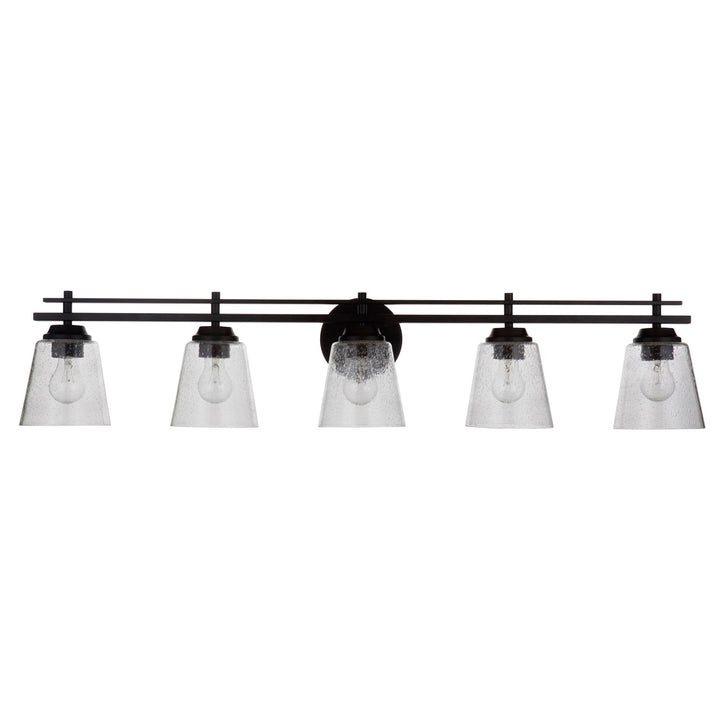 5 Light Vanity in Flat Black