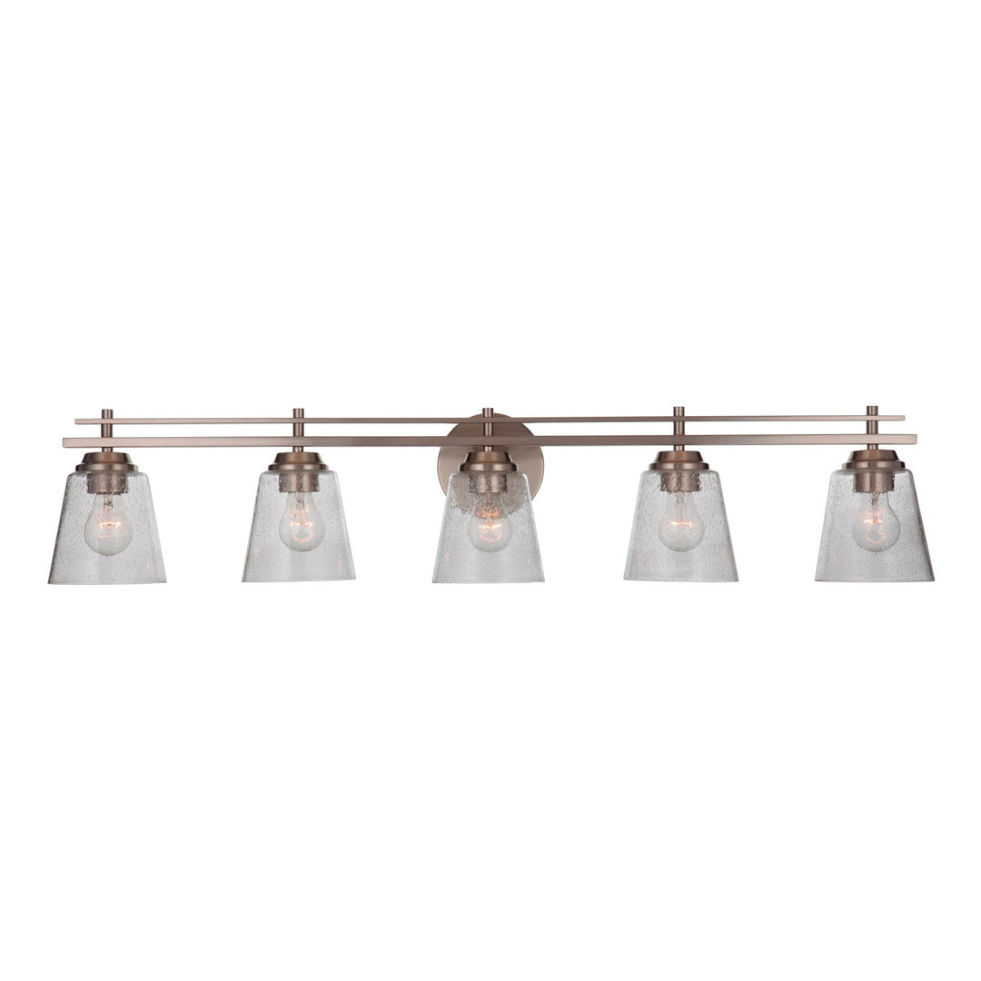 5 Light Vanity in Brushed Polished Nickel