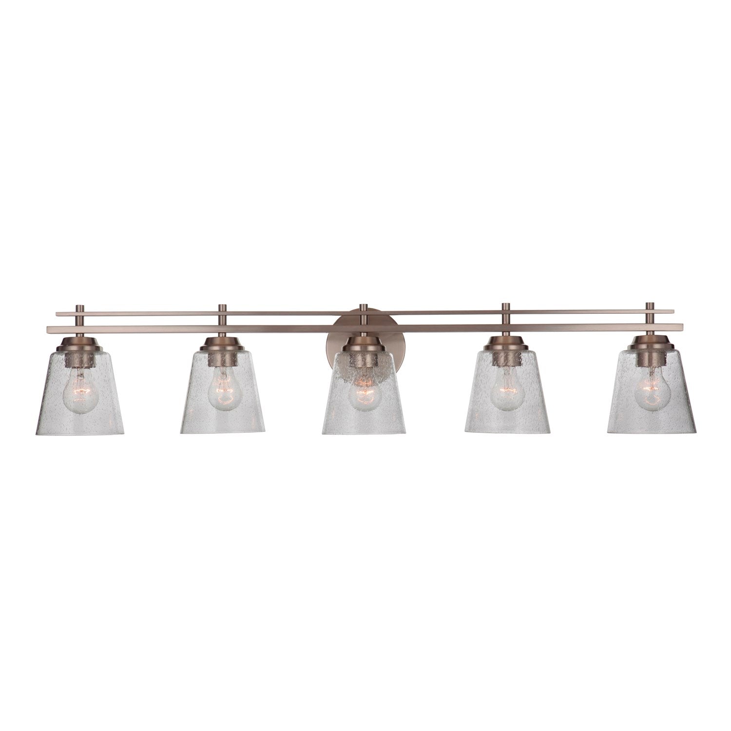 5 Light Vanity in Brushed Polished Nickel