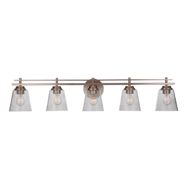 5 Light Vanity in Brushed Polished Nickel