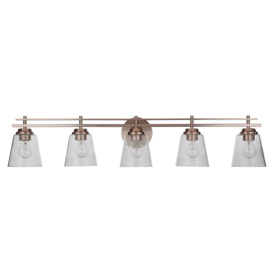 5 Light Vanity in Brushed Polished Nickel