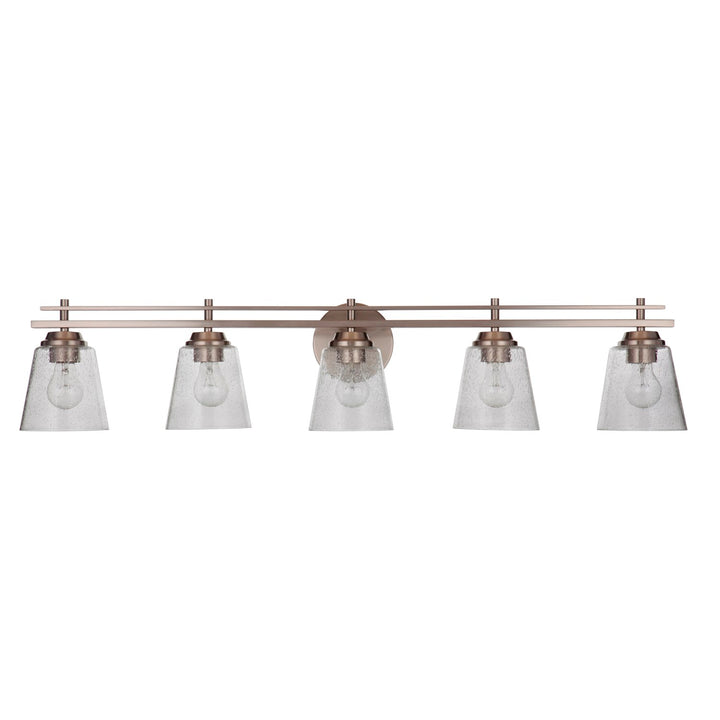 5 Light Vanity in Brushed Polished Nickel