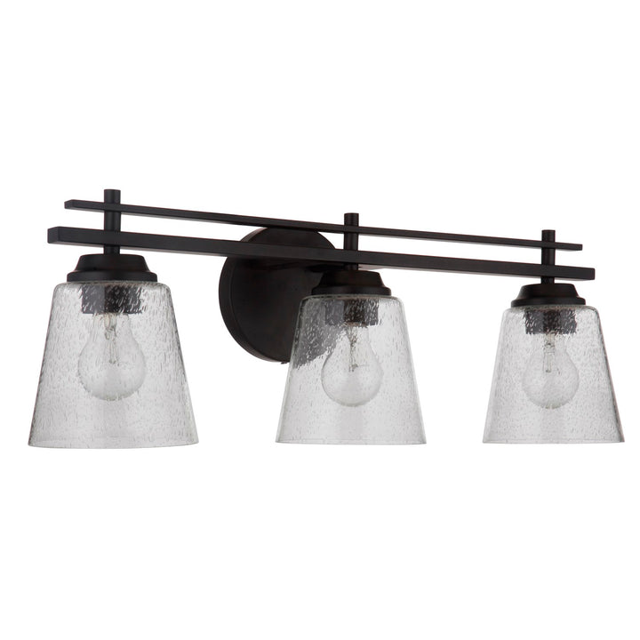 3 Light Vanity in Flat Black by Craftmade