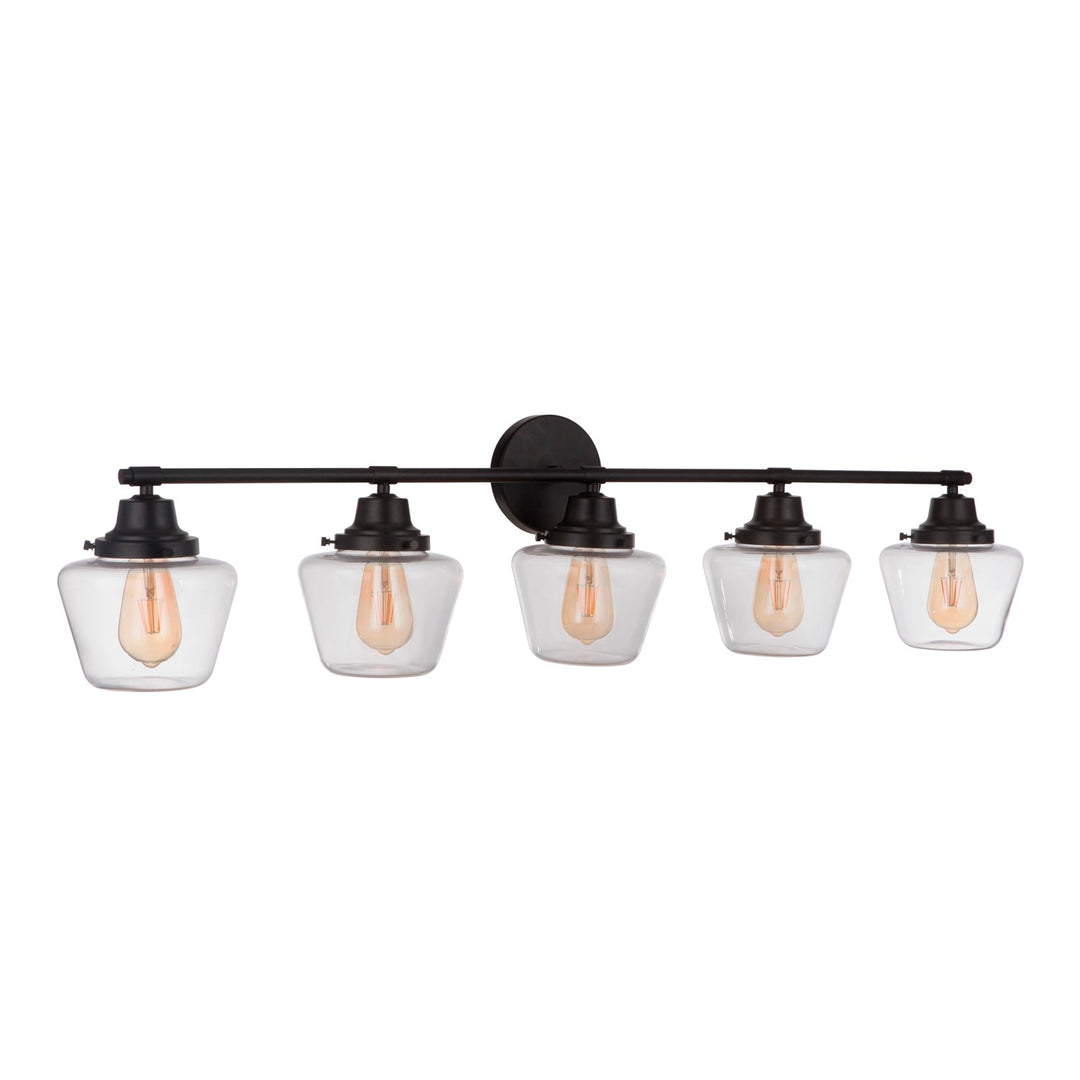 5 Light Vanity in Flat Black by Craftmade