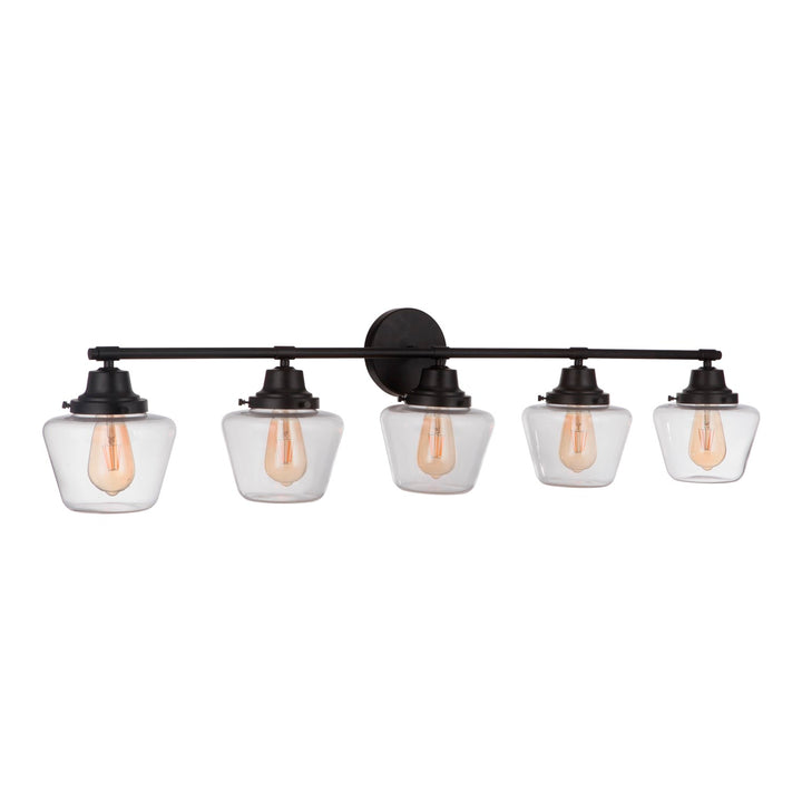 5 Light Vanity in Flat Black by Craftmade