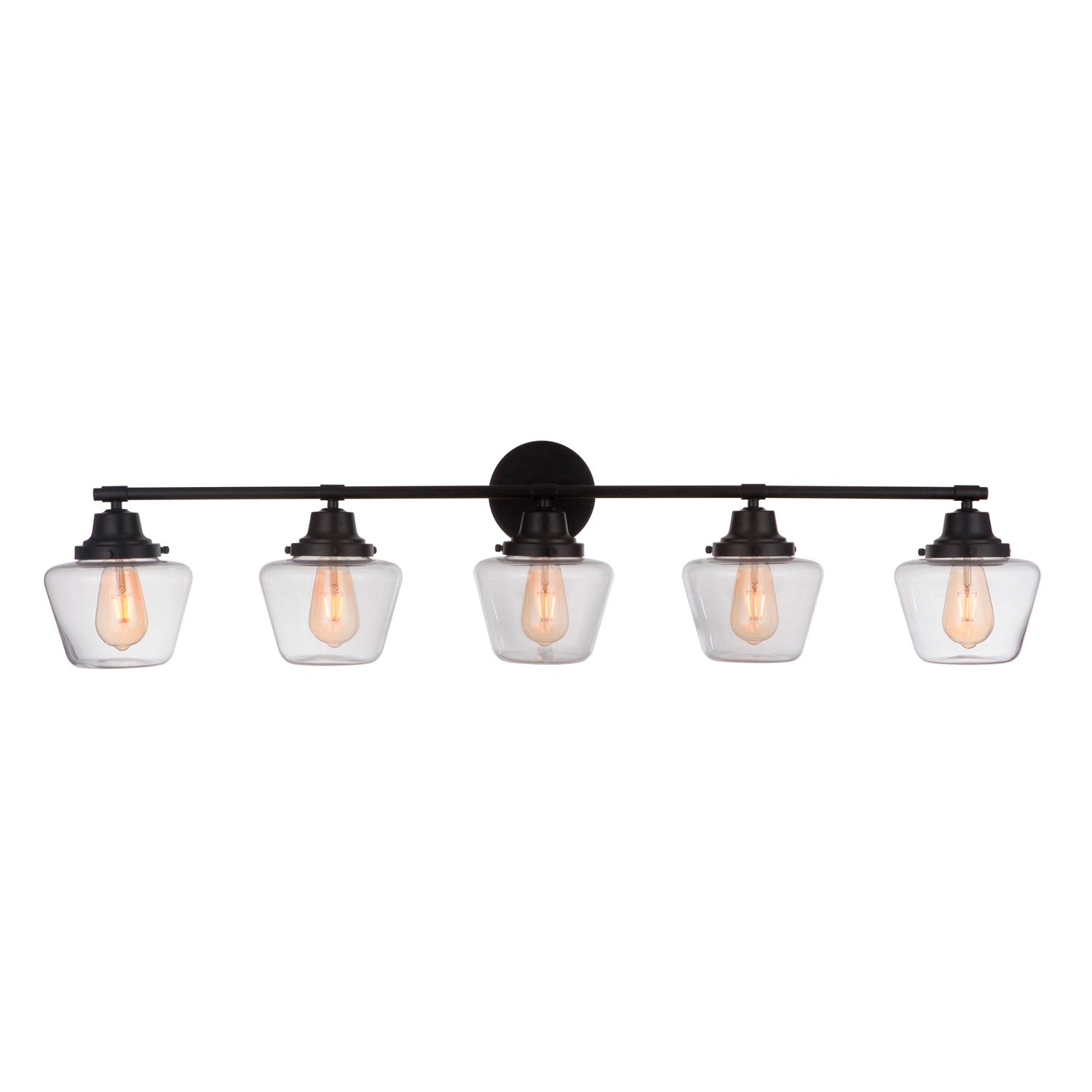 5 Light Vanity in Flat Black
