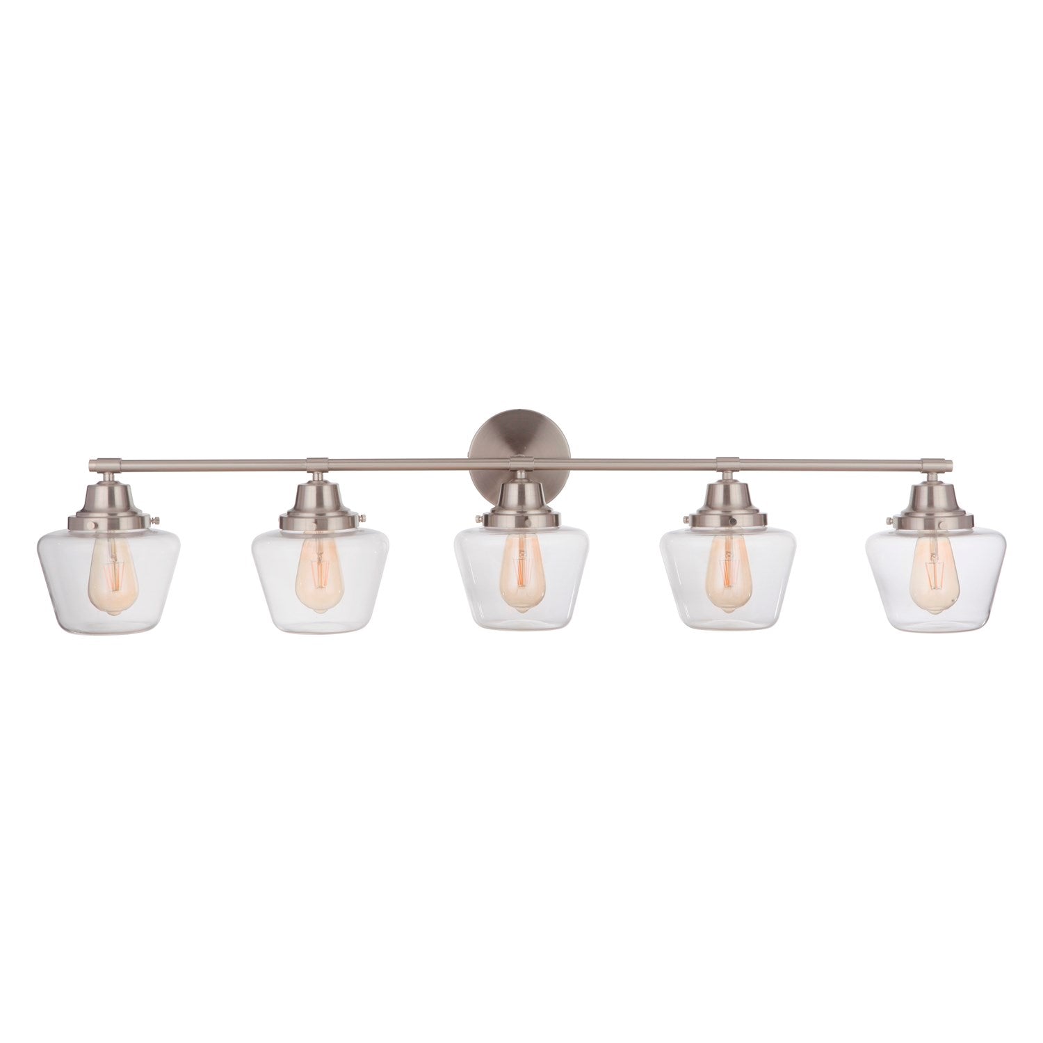 5 Light Vanity in Brushed Polished Nickel