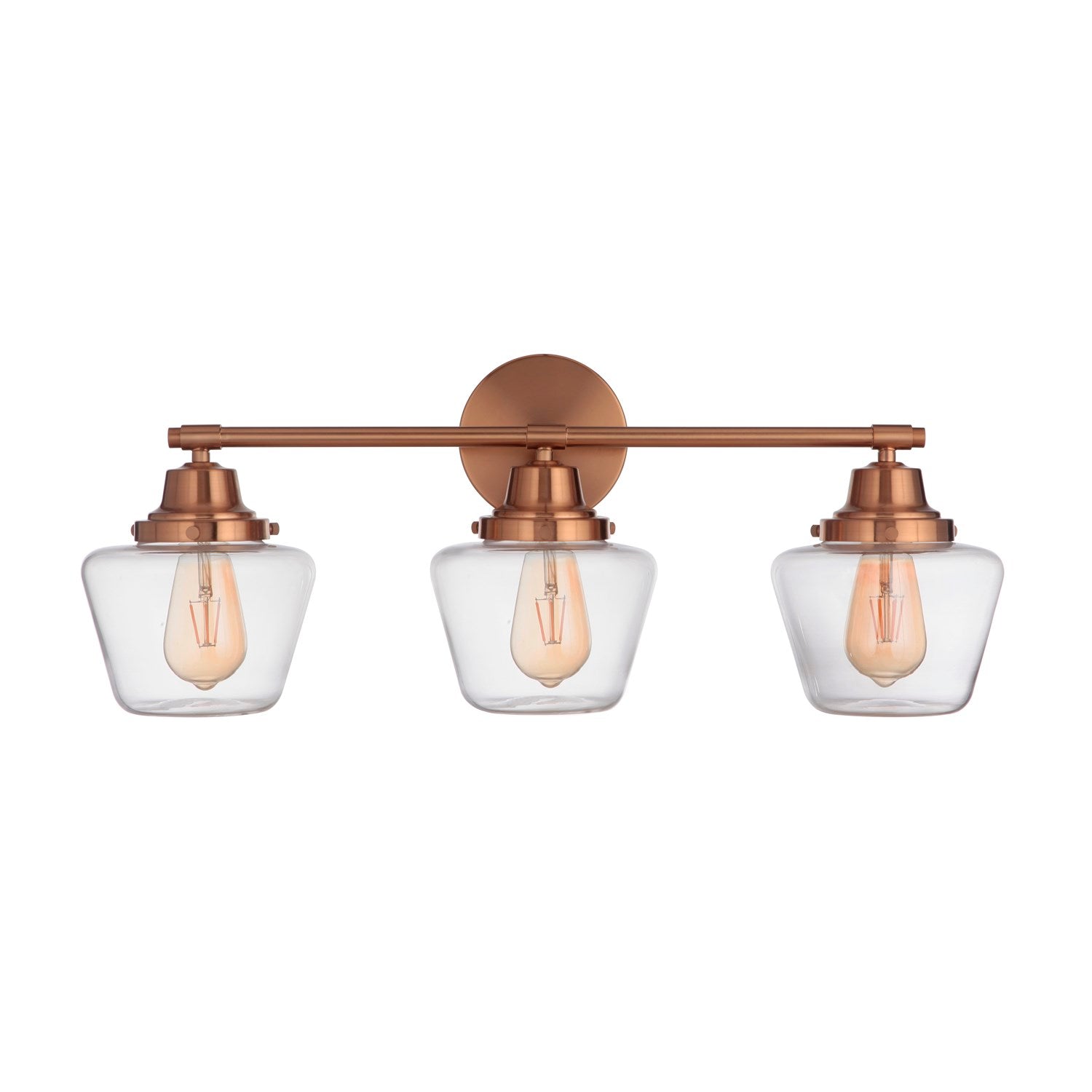 3 Light Vanity in Satin Brass