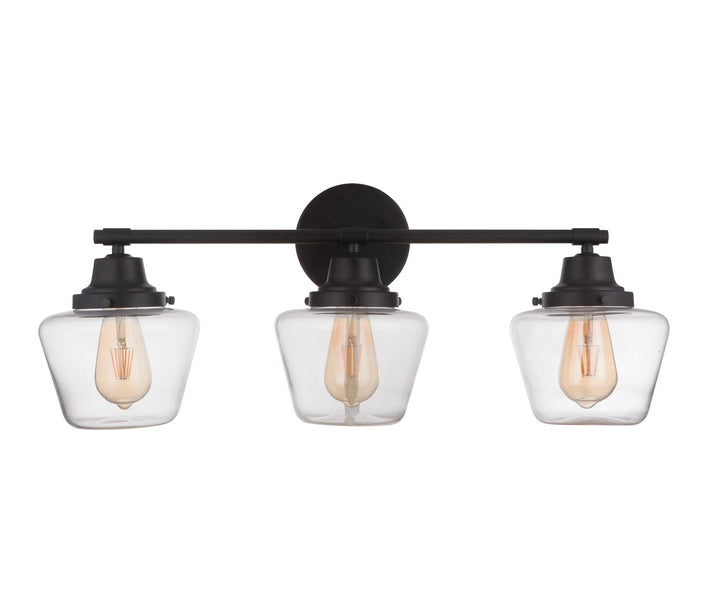 3 Light Vanity in Flat Black by Craftmade
