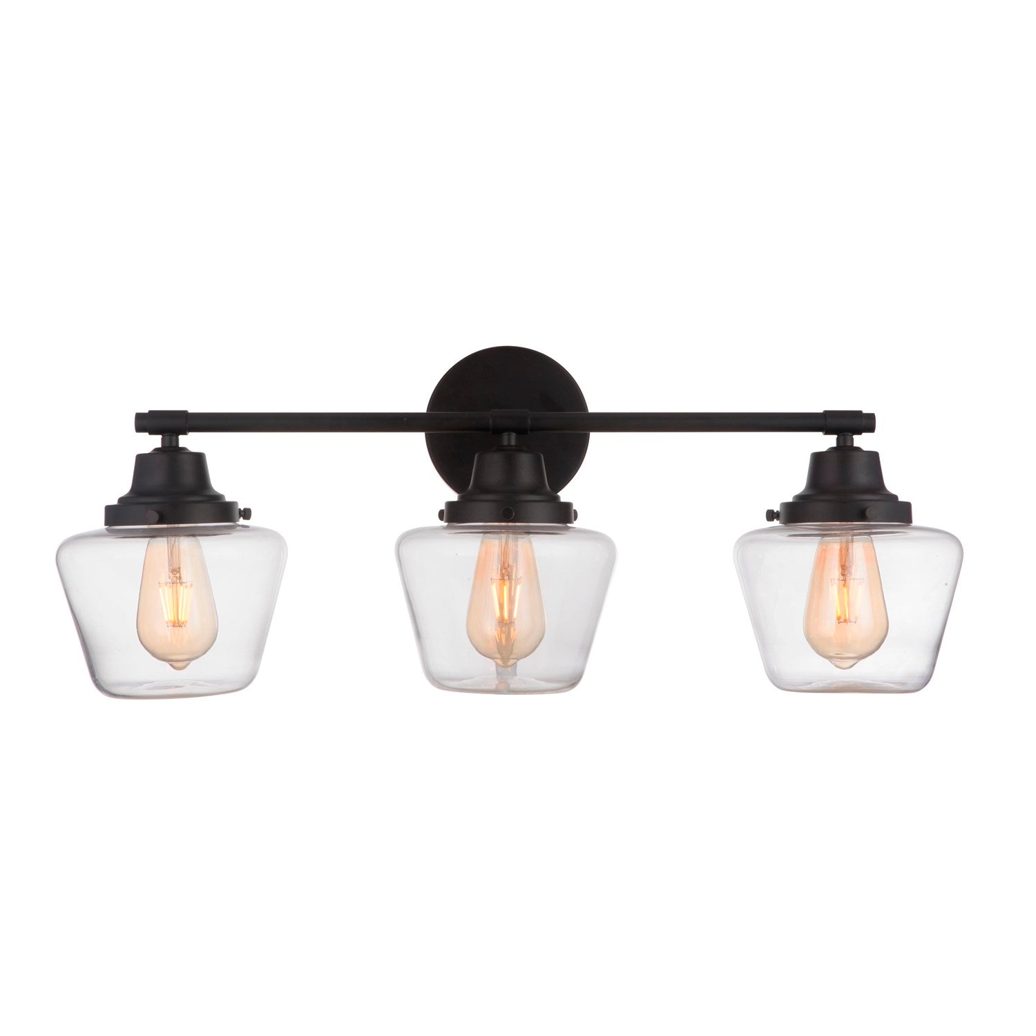 3 Light Vanity in Flat Black