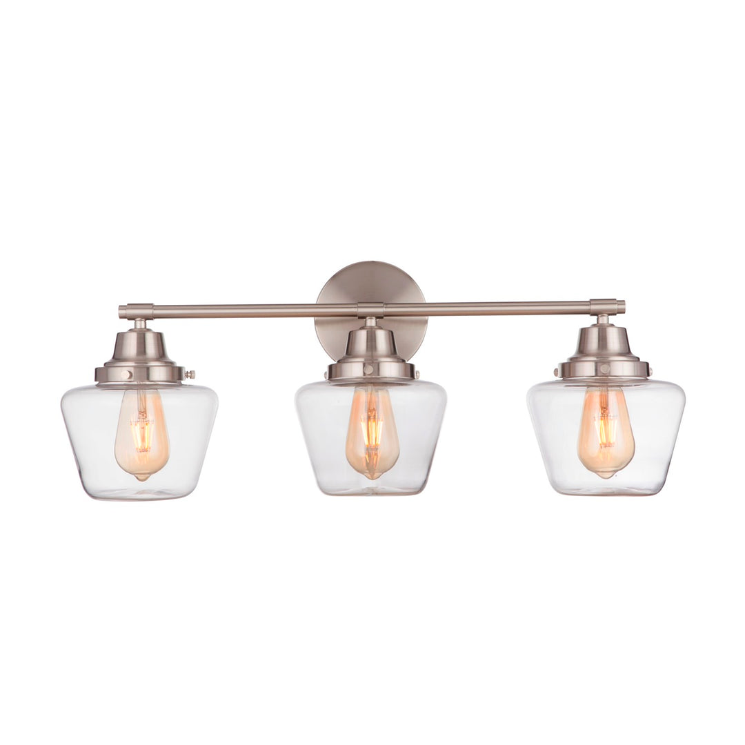3 Light Vanity in Brushed Polished Nickel