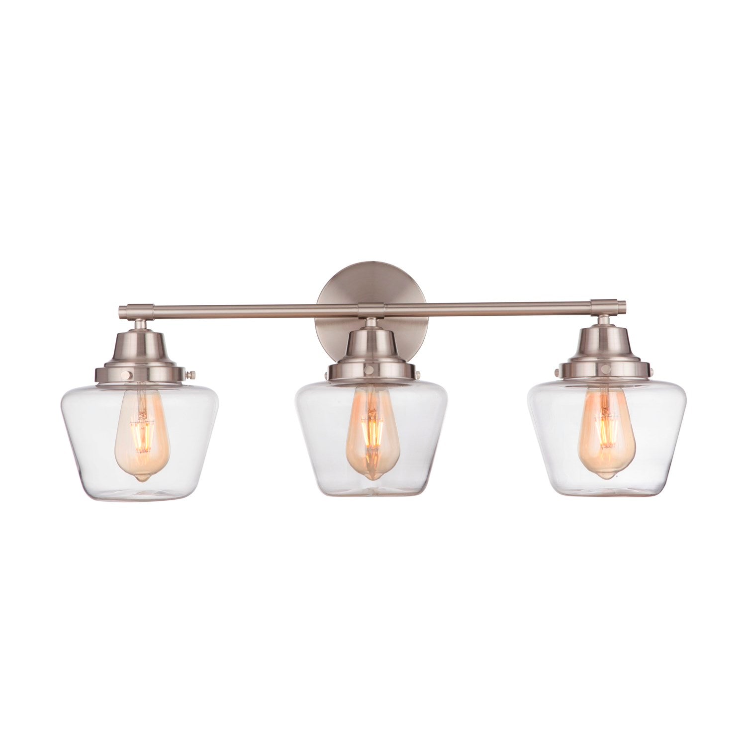 3 Light Vanity in Brushed Polished Nickel