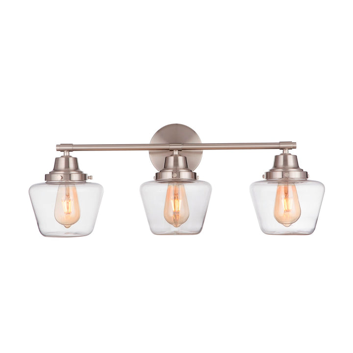 3 Light Vanity in Brushed Polished Nickel