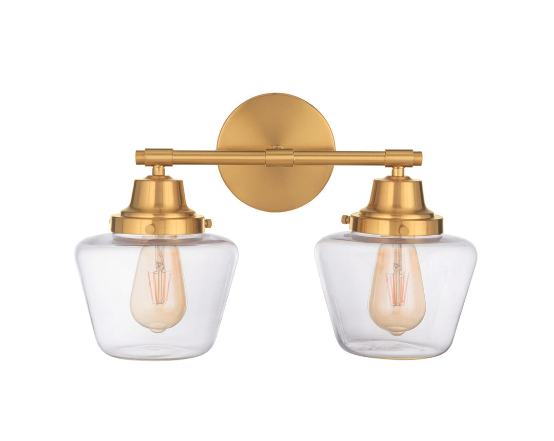 2 Light Vanity in Satin Brass by Craftmade