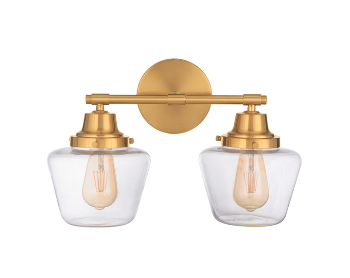 2 Light Vanity in Satin Brass by Craftmade