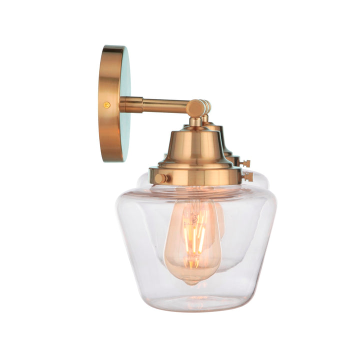 2 Light Vanity in Satin Brass