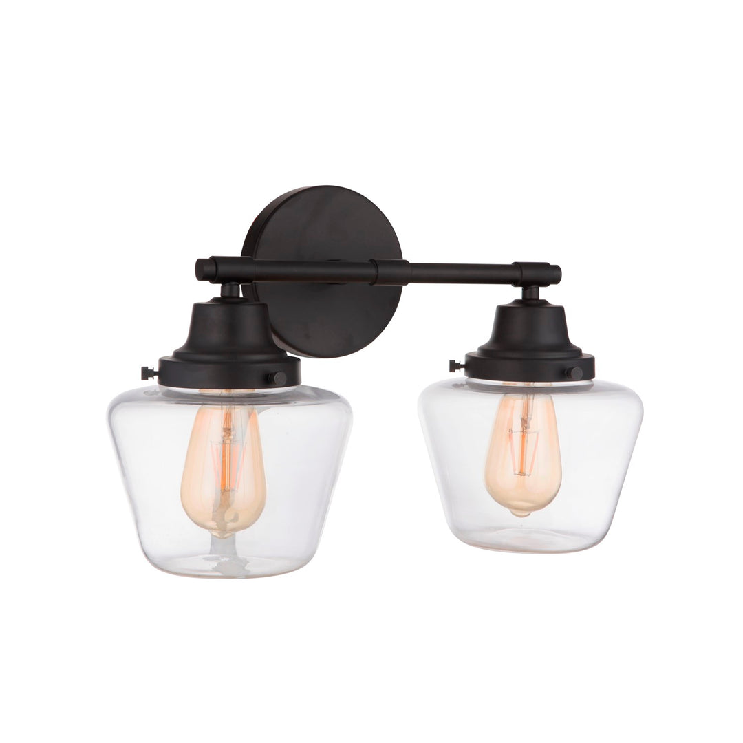 2 Light Vanity in Flat Black by Craftmade
