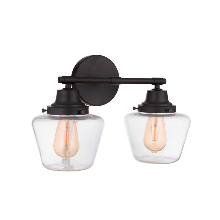 2 Light Vanity in Flat Black by Craftmade