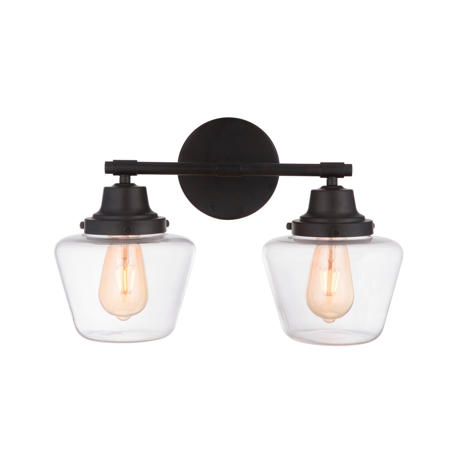 2 Light Vanity in Flat Black