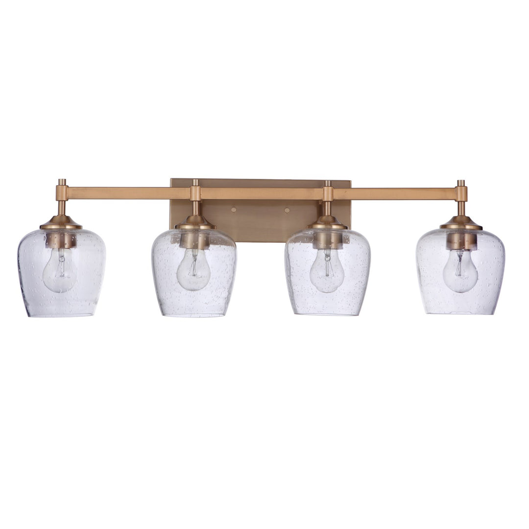 4 Light Vanity in Satin Brass