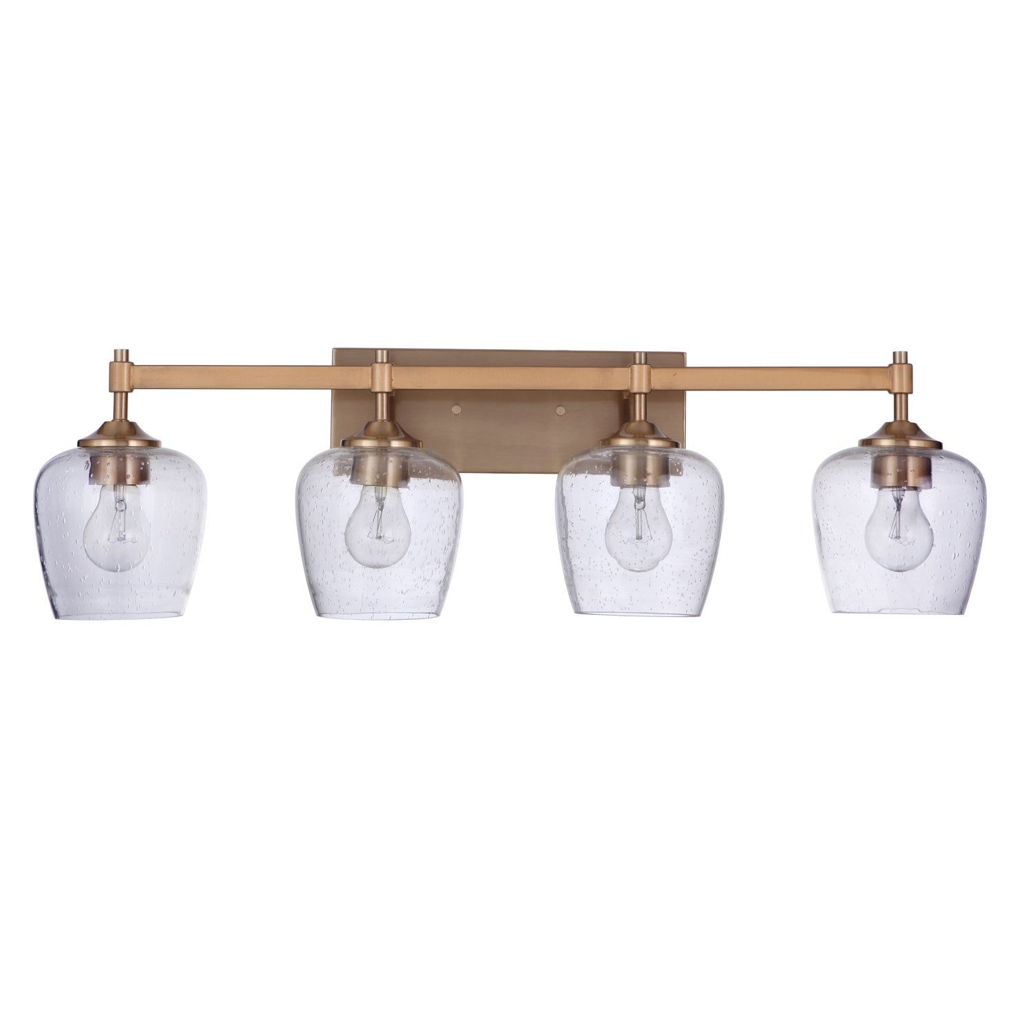 4 Light Vanity in Satin Brass