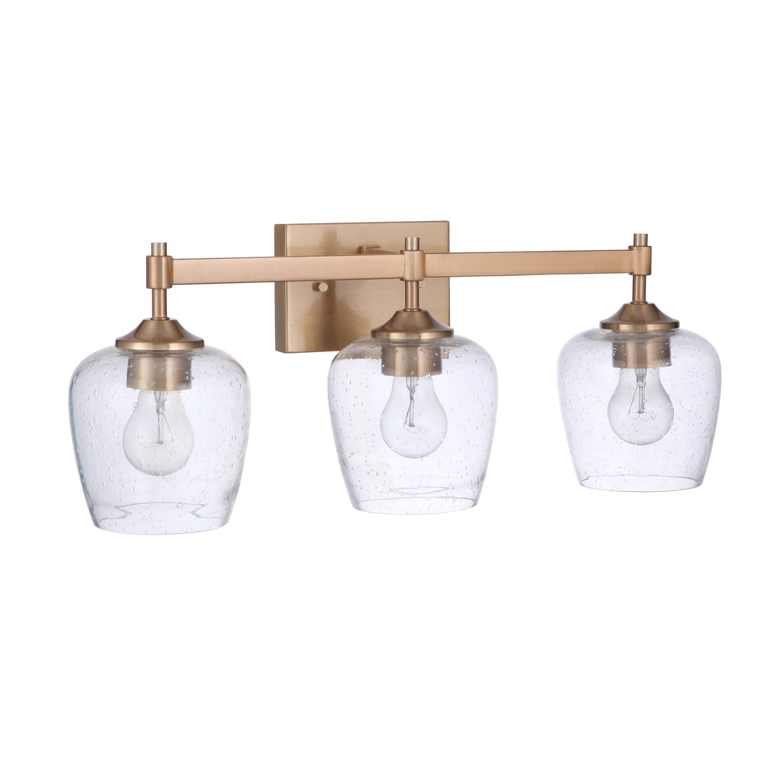 3 Light Vanity in Satin Brass by Craftmade