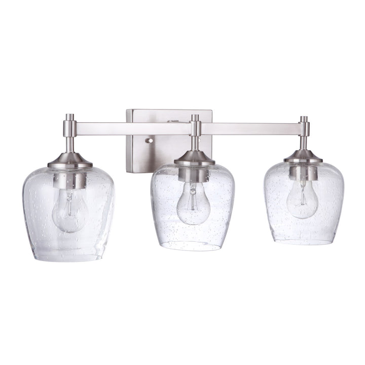 3 Light Vanity in Brushed Polished Nickel by Craftmade