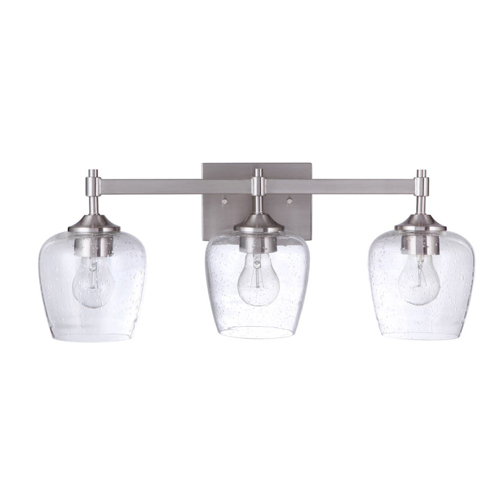 3 Light Vanity in Brushed Polished Nickel