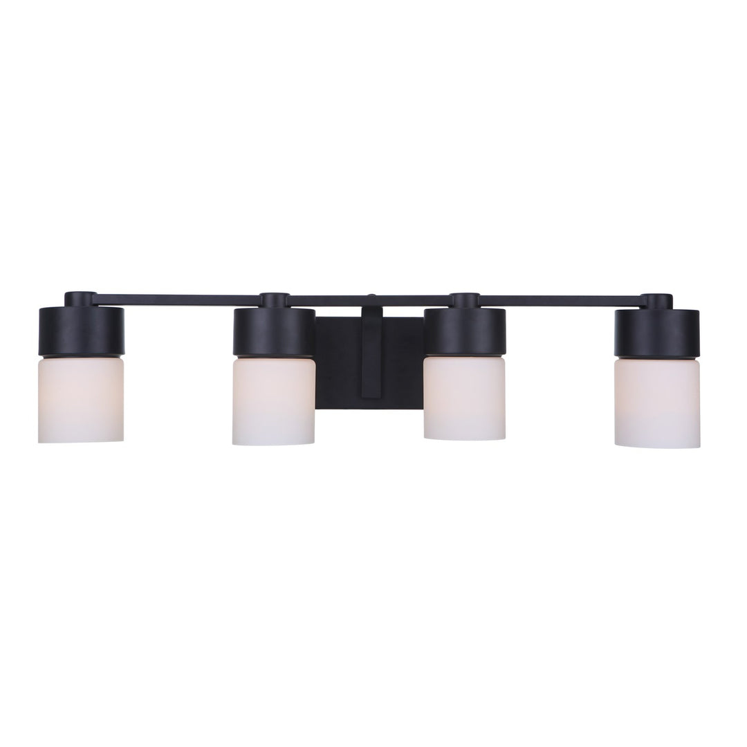 4 Light Vanity in Flat Black