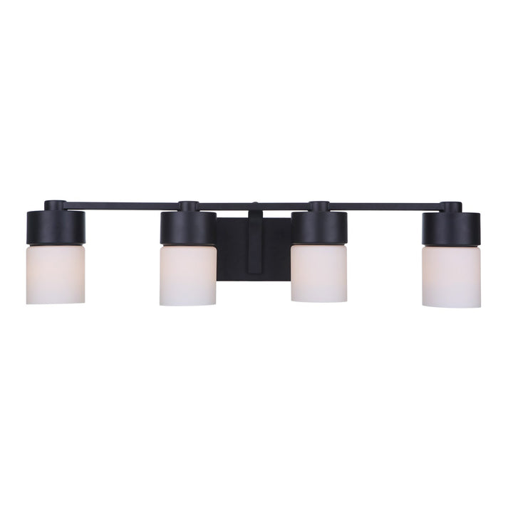 4 Light Vanity in Flat Black