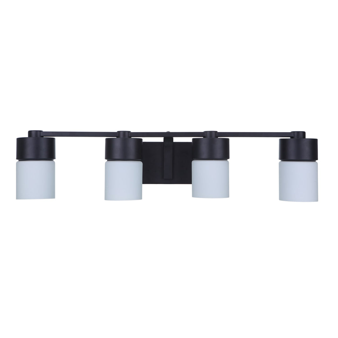 4 Light Vanity in Flat Black