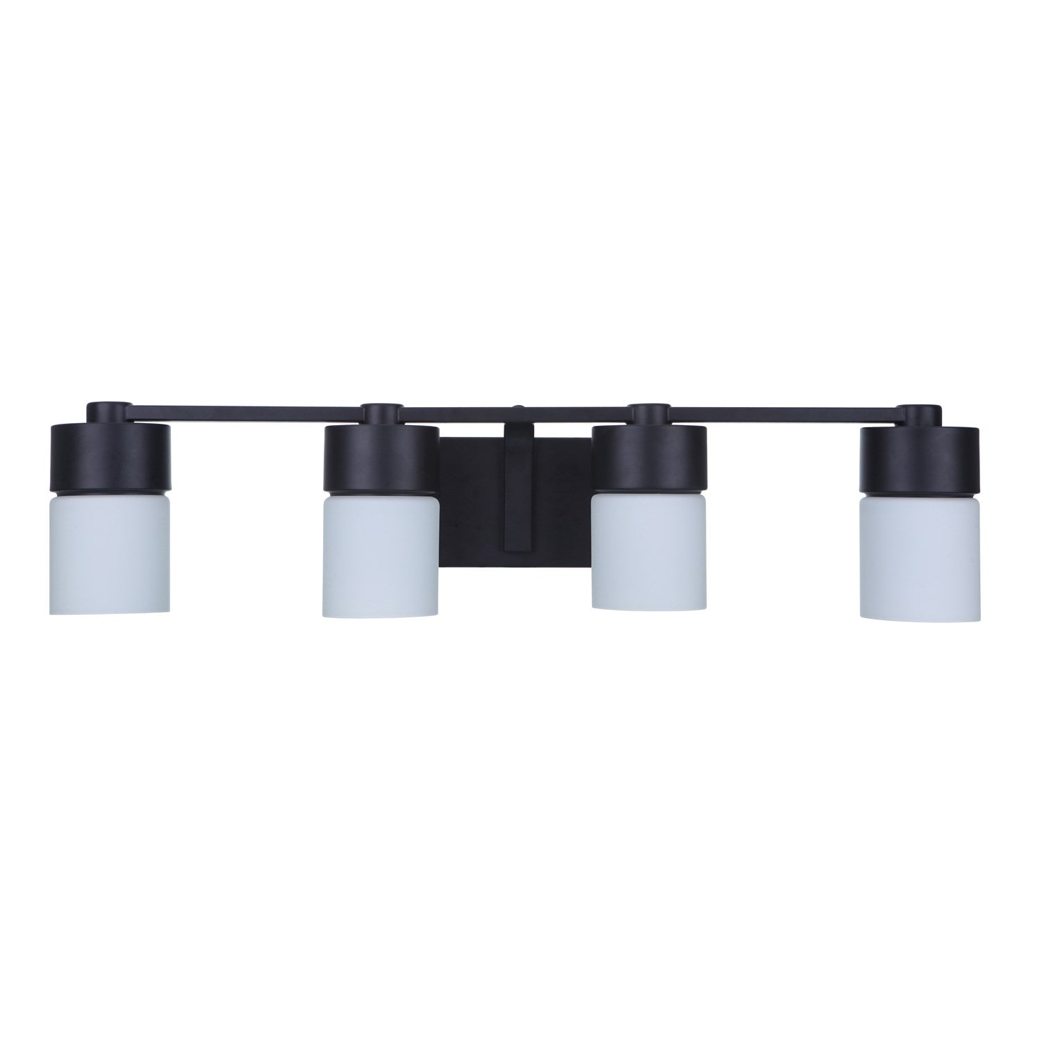 4 Light Vanity in Flat Black
