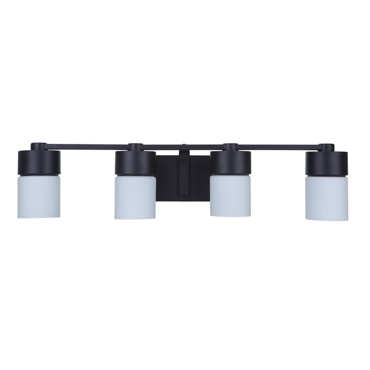 4 Light Vanity in Flat Black