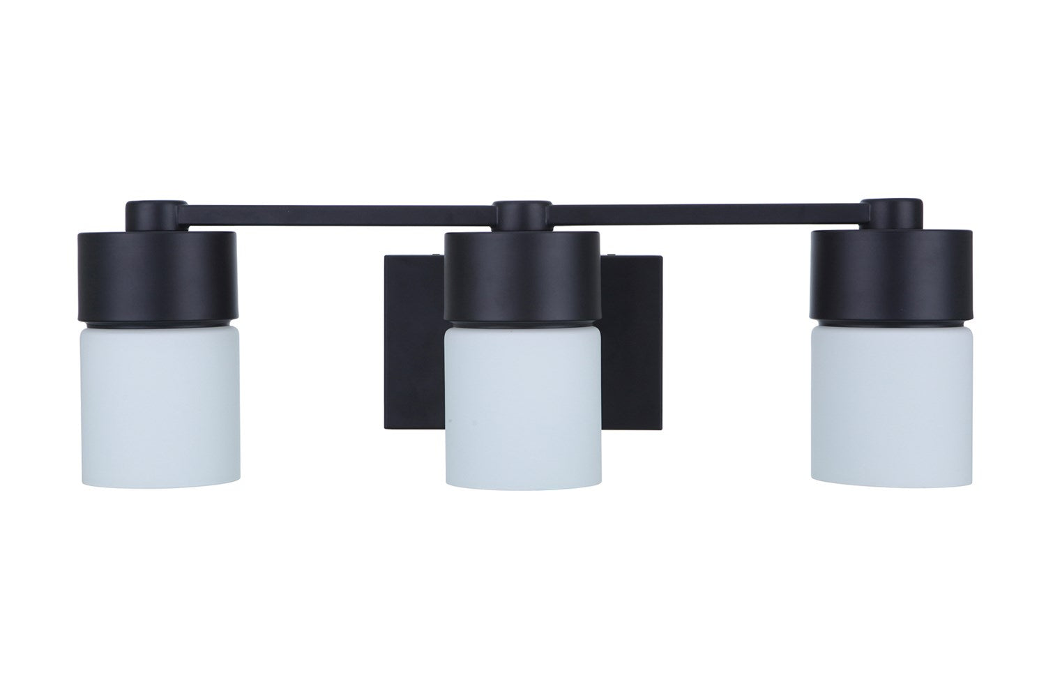 3 Light Vanity in Flat Black by Craftmade