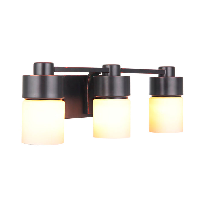 3 Light Vanity in Flat Black