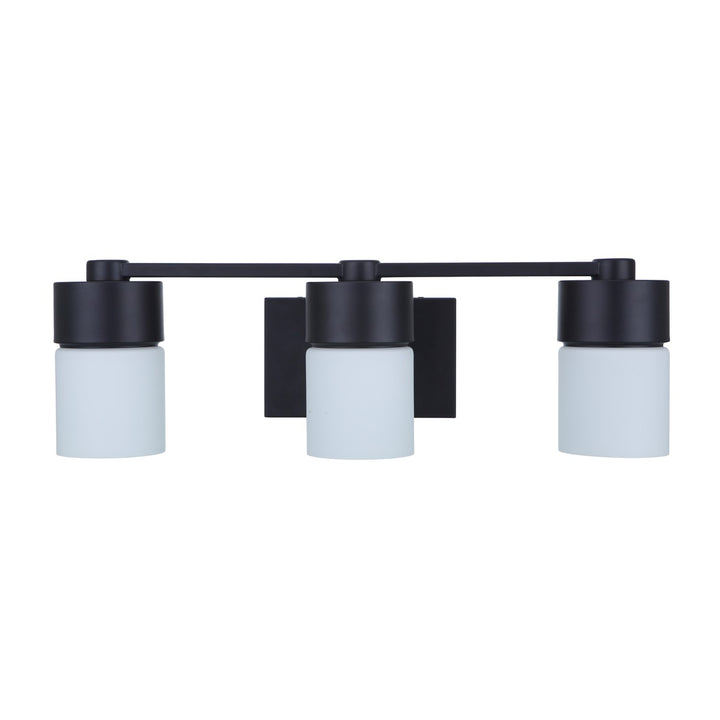 3 Light Vanity in Flat Black