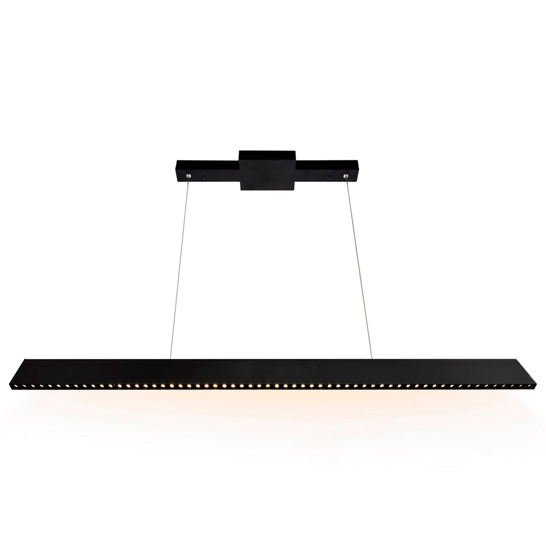45 In Led Integrated Black Chandelier by CWI Lighting