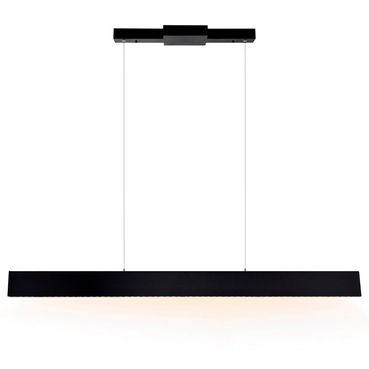 45 In Led Integrated Black Chandelier