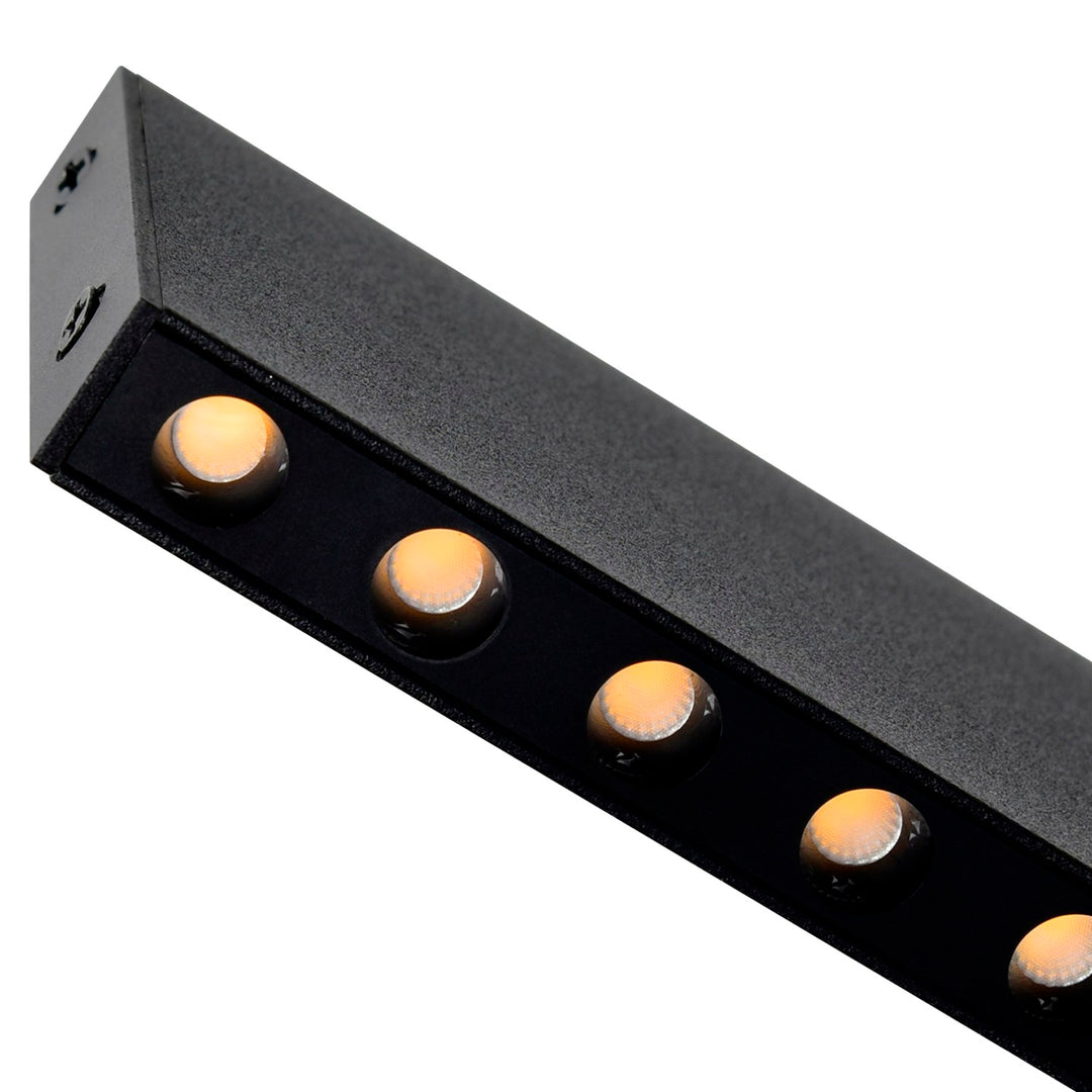 45 In Led Integrated Black Chandelier