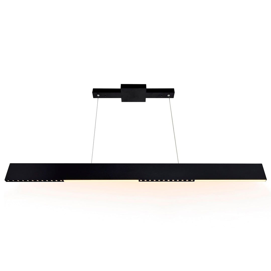 42 In Led Integrated Black Chandelier by CWI Lighting