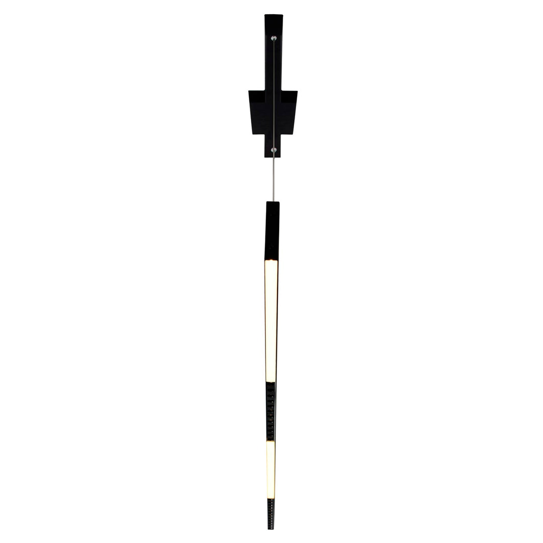 42 In Led Integrated Black Chandelier