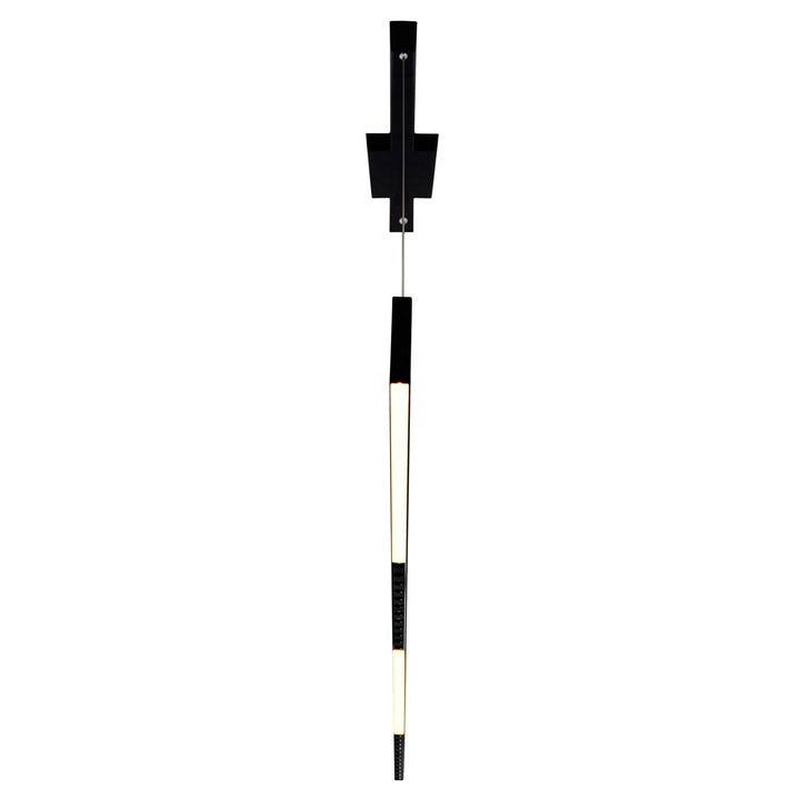 42 In Led Integrated Black Chandelier