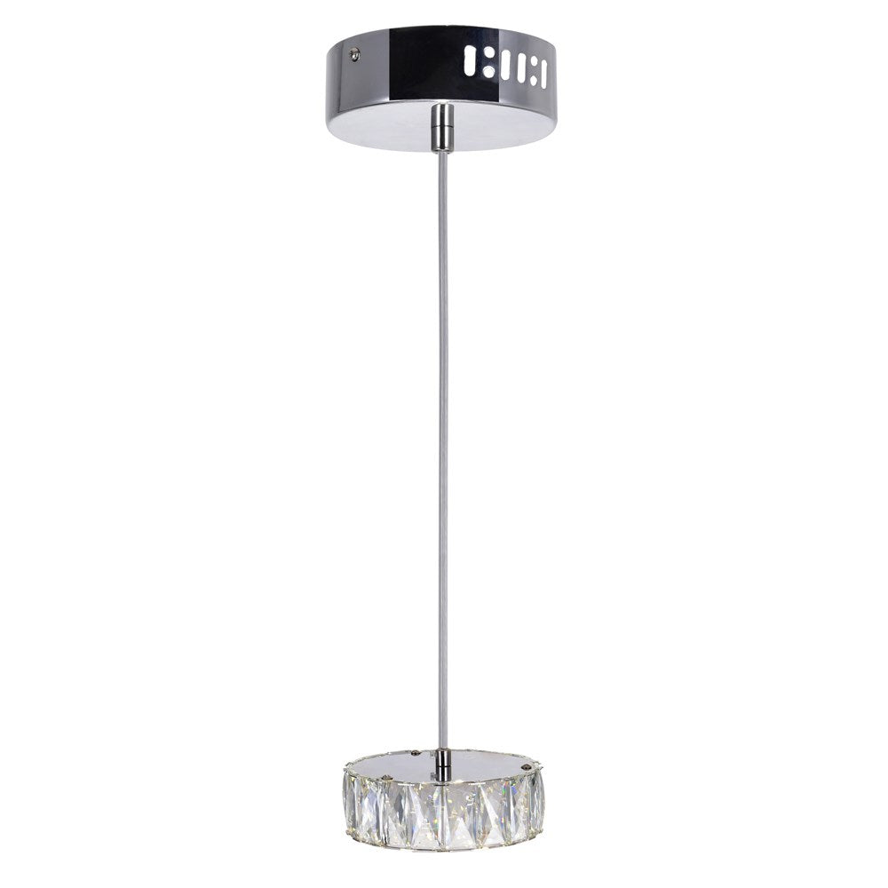 Led Mini Pendant With Chrome Finish